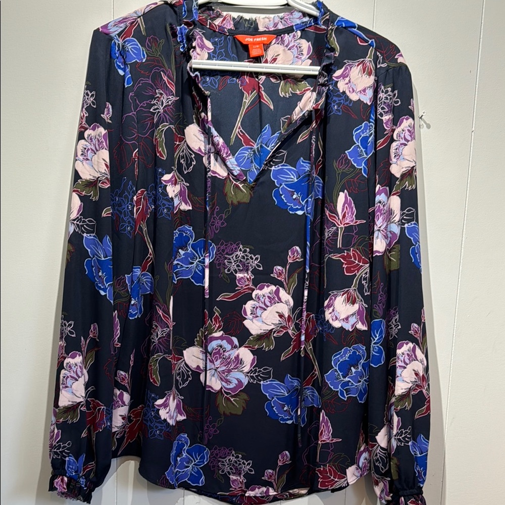Joe Fresh Floral Print Women's Top blouse